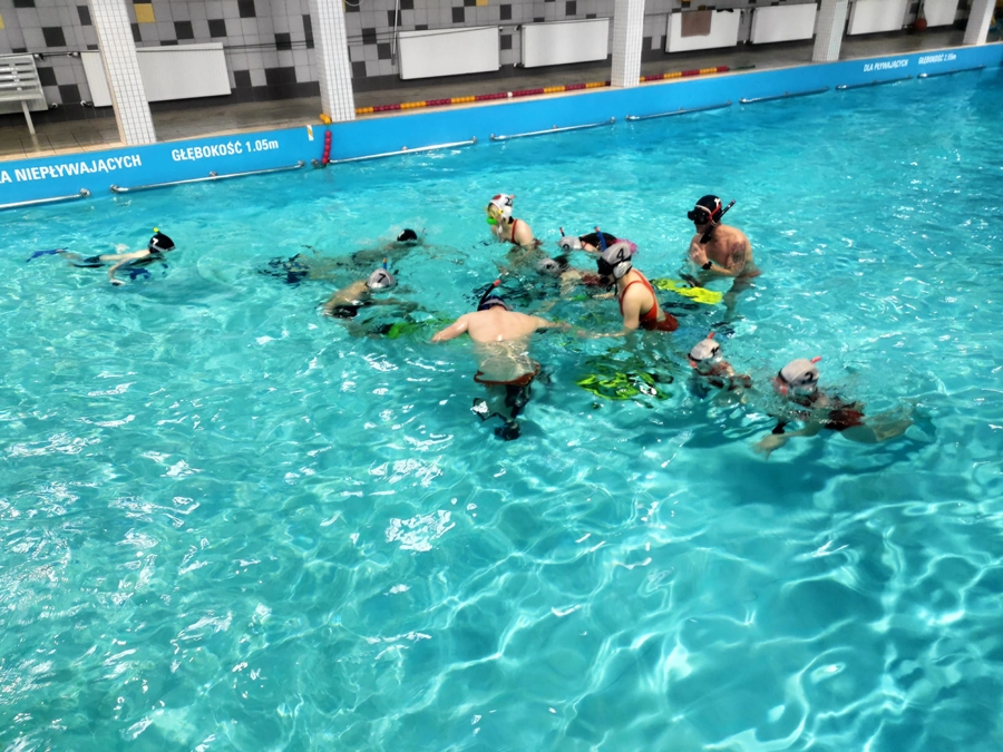 Hokej pod wodą Walenie Siemianowice Śląskie Trening 25 III 2023